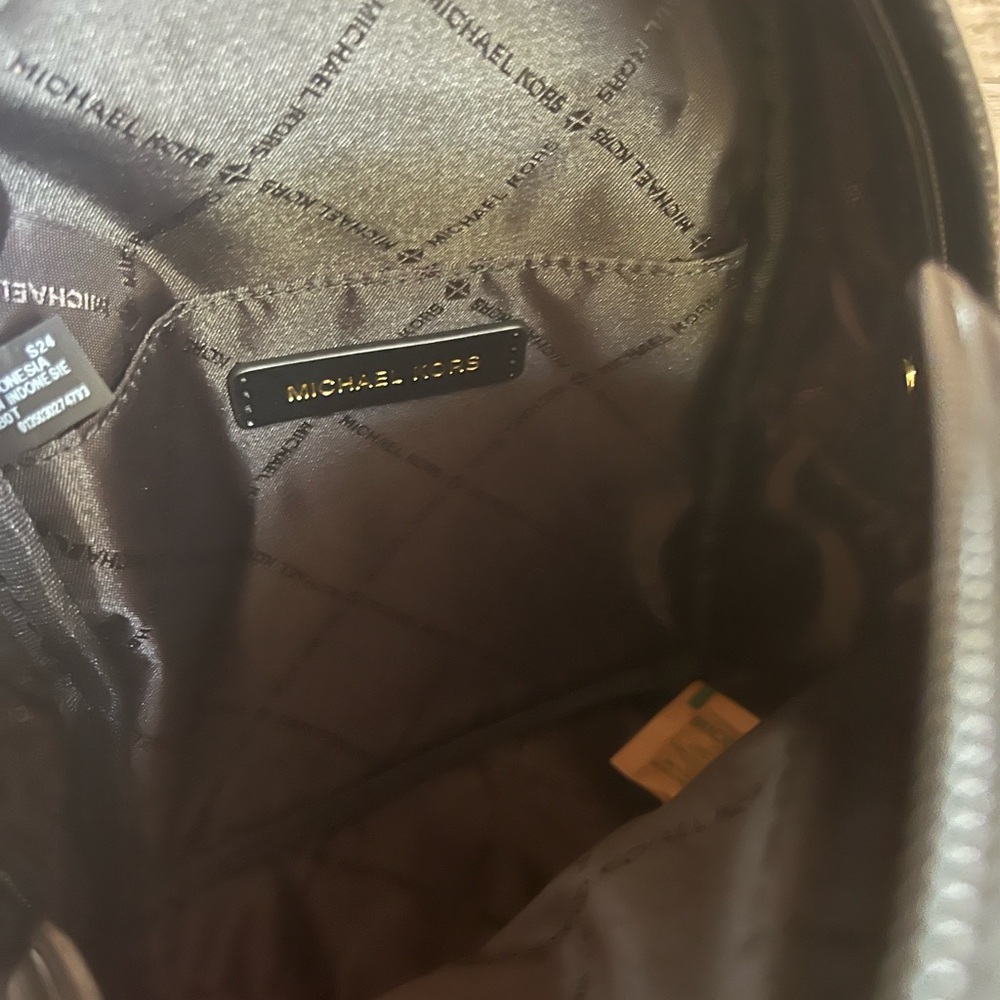 Michael Kors Black Mini Backpack with Gold Hardware - Picture 9 of 9
